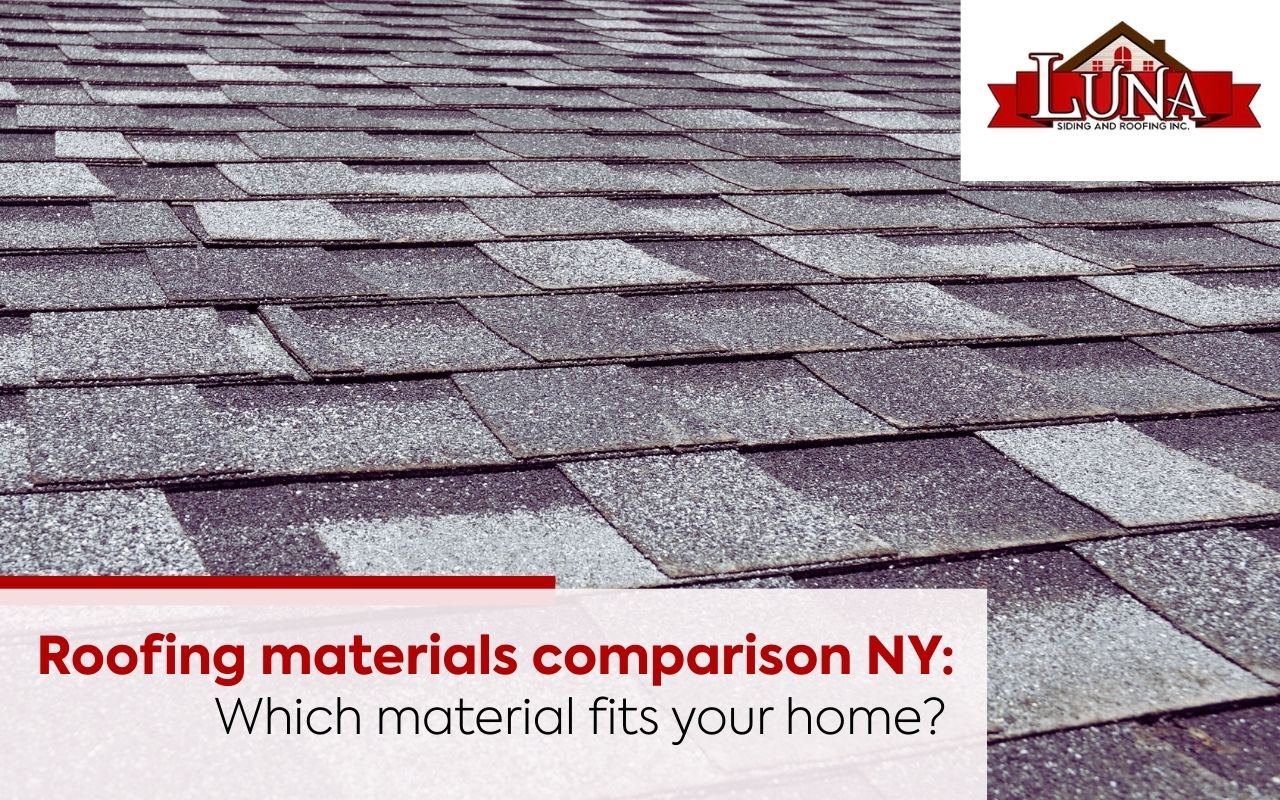 Asphalt shingles vs metal roofing materials comparison NY