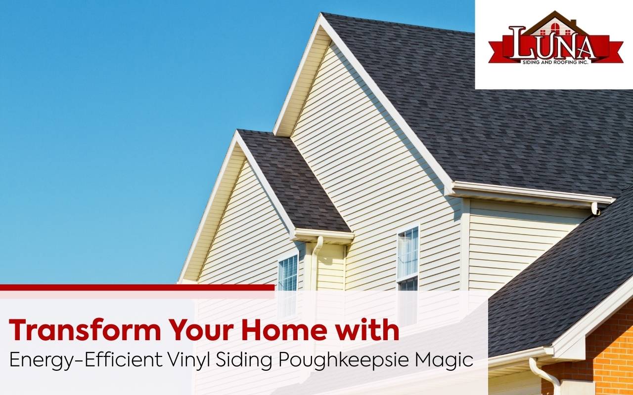 Front view of a home with energy-efficient vinyl siding in Poughkeepsie
