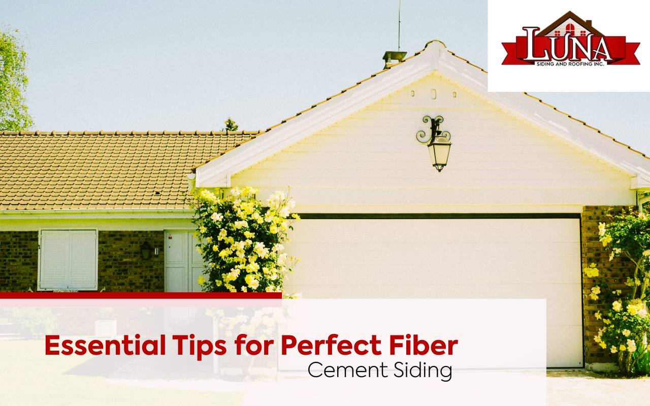 Professional contractor performing maintenance fiber cement siding services