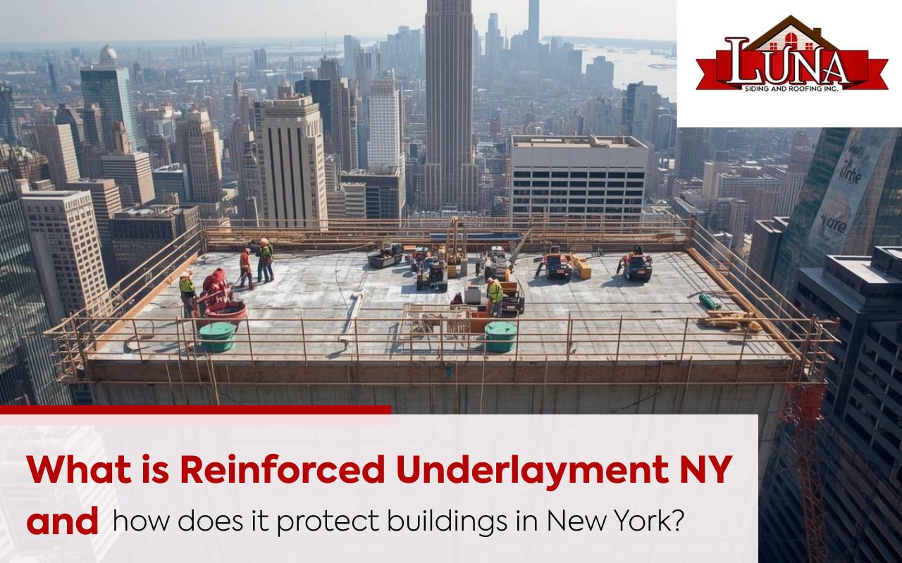 Professional installation of Reinforced Underlayment NY for moisture control and stability.