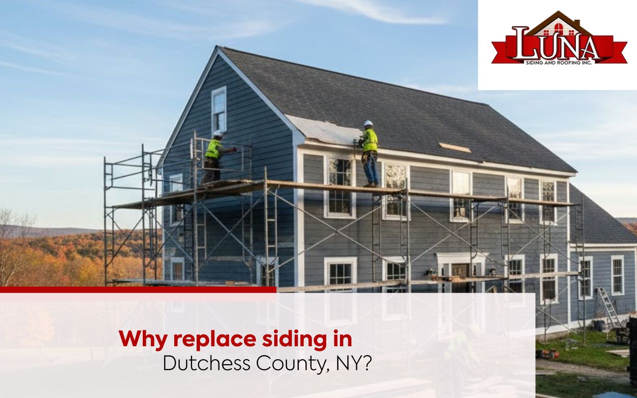 Siding Replacement in Dutchess County, NY on a updated family home exterior